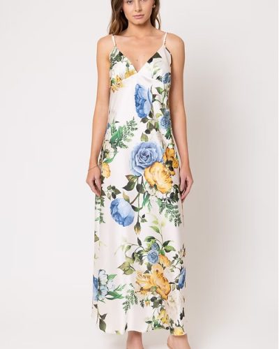 camisola longa blue garden